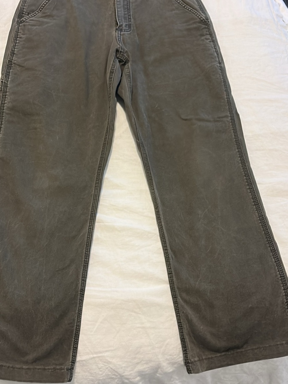 Women’s Carhartt Straight-Leg Pants in Grey